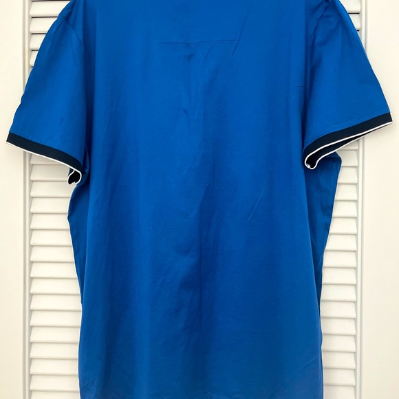 SLIM-FIT POLO SHIRT IN TWO-TONE MERCERIZED COTTON - Picture 3 of 8